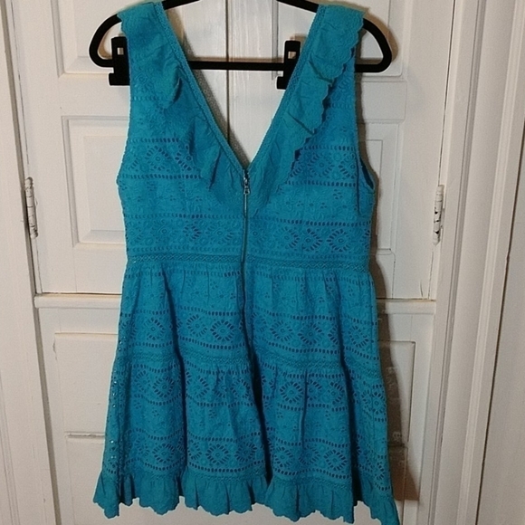 Alice + Olivia Cantara Lace Overlay Dress - Picture 12 of 13